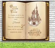 Elegant Unique Princess Open Book Banner