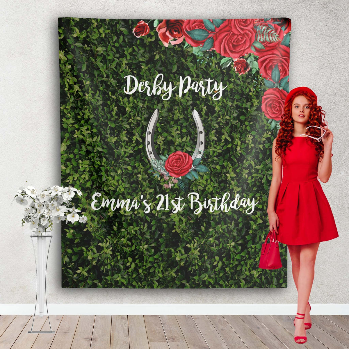 Derby Birthday Backdrop