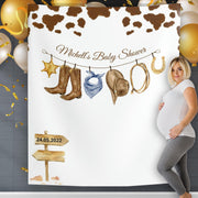 Cow Print Baby Shower Backdrop