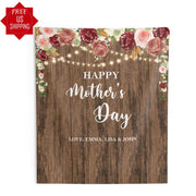 Rustic Floral Photo Booth Backdrop