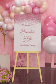 Happy Birthday Indoor Outdoor Yard Sign