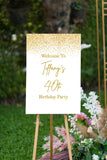 Printed Personalized Birthday Party Welcome Sign