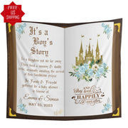 Boy Story Banner Welcome Baby Ceremony Backdrop