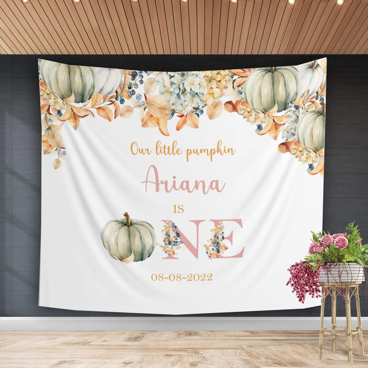 Pumpkin Girl First Birthday Decor
