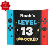 Personalized Banner Boys Kids Teenage Party Photobooth Gamer Party
