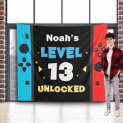 Video Game Birthday Backdrop