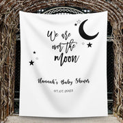 We are Over the Moon Baby Shower Decoration
