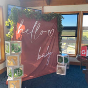Minimalist Baby Shower Backdrop