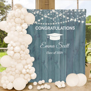 Dusty Blue Graduation Backdrop 2024