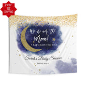 Blue Clouds Moon Star Baby Shower Decoration