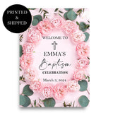 Girl Christening Religious Foamcore Welcome Sign