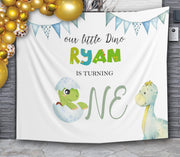 Dinosaur First Birthday Backdrop