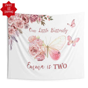 Our Little Butterfly Party Backdrop
