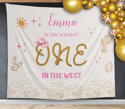 Girl's Wildest One in the West Backdrop