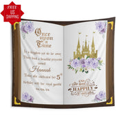 Fairytale Storybook Photo booth Lilac Blush First Birthday Castle