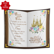 Princess Castle Birthday Party Banner Colorful Pastel Book Backdrop Yellow Princess Party Background Once Upon A Time Fairytale Decor