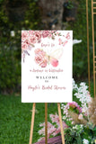 Purple Butterfly Bridal Shower Sign Lilac Floral Butterfly Wedding Shower Foam Board Lifetime of Butterflies Bridal Brunch Poster Future Mrs