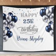 Personalized Happy Birthday Backdrop