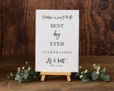 Wedding Rehearsal Welcome Sign Printed Rehearsal Dinner Foam Board Minimalist Rehearsal Poster Tomorrow is Going to be Best Day Ever Sign