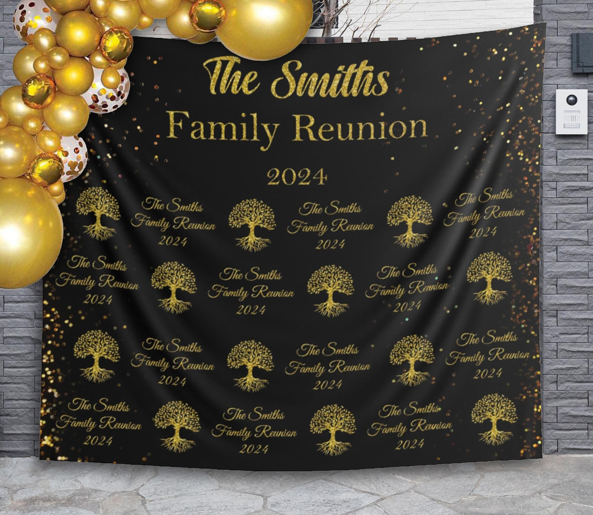 Family Reunion Backdrop Step Repeat Family Tree Banner Family Members