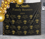 Family Reunion Backdrop Step Repeat Family Tree Banner Family Members