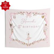 Tutu Birthday Decoration Blush Floral Custom Party Photobooth Pink Bow