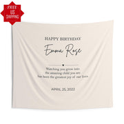 Custom Message Birthday Boho Photobooth Personalised Birthday Name Flag