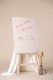 Thirty Flirty Thriving 30th Birthday Foamboard Pink Cocktail Welcome Poster Any Age Sign Champagne Glass Party Decor Personalized Party