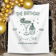 Custom Name Social Club Backdrop Luxury Birthday Bachelorette
