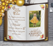 Princess Birthday Decor Custom Photo Book Backdrop