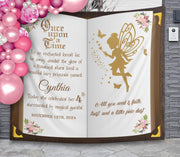 Fairy Birthday Backdrop Whimsical Enchanted Party Decoration