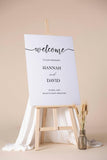 Wedding Signage Foamboard Minimalist Welcome Paper Poster Personalized Sign