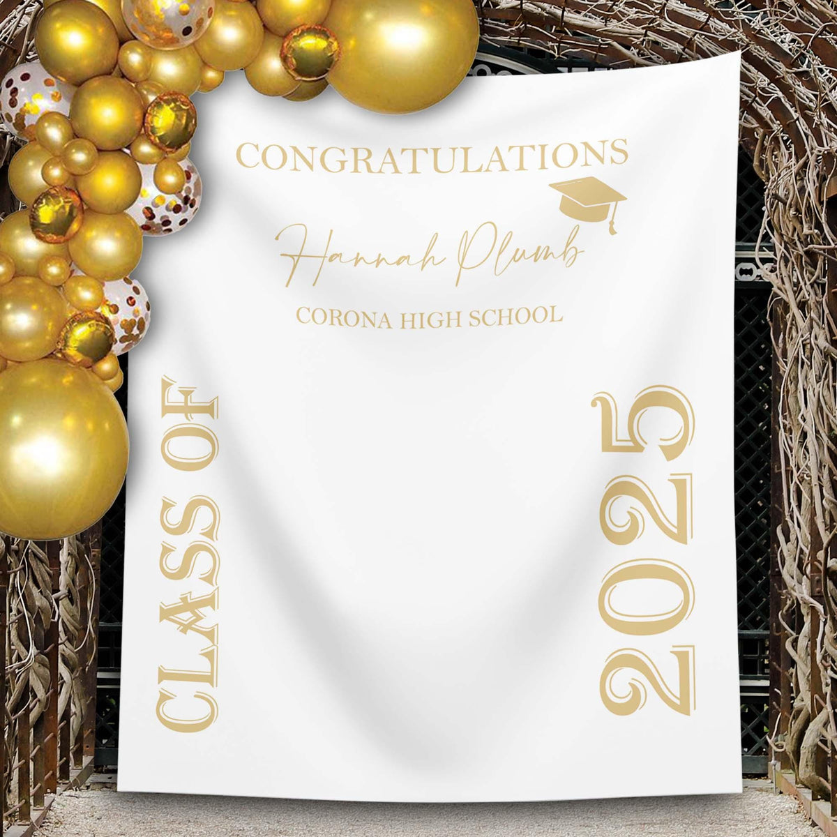 Custom Class of 2025 Graduation Party Banner, Graduation Backdrop 2025,