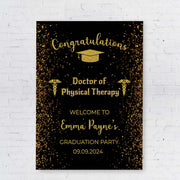 Grad Welcome Sign Doctor of Physical Therapy Graduation Foamboard PT Grad Decor Medical Student New Therapist 2025 Graduate Dr Name Poster
