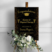 Doctor of Physical Therapy Graduation Foamboard Sign PT Grad Poster Dr of Physical Therapy Welcome Decor New Therapist Graduate 2024 2025