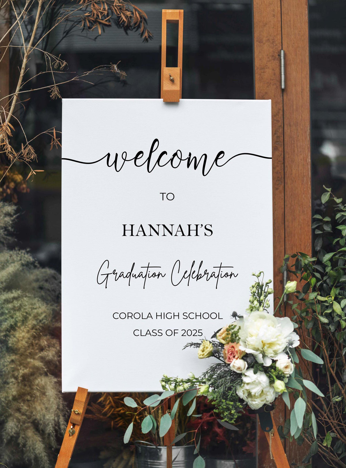 Graduation Welcome Sign Minimalist Graduation Party Foamboard