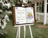 Floral Baby Shower Decor Personalized Party Poster