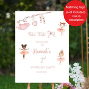 Ballerina Tutu Cute Birthday Backdrop Girl 2nd Birthday Party Banner Blush Decor Watercolor Pink Bow Custom Photobooth Second Birthday Decor