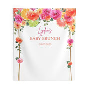 Custom Banner Hot Pink Orange Baby  Sprinkle Personalized Photobooth