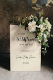 Little Wildflower Baby Shower Foam Board Simple Modern Sign Paper Poster Minimalist Welcome Sign Personalised Gender Neutral Decor