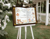 Over the Moon Shower Welcome Poster Baby Shower Entrance Sign
