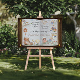 Printed Nursery Rhyme Baby Shower Sign Storybook Baby Shower Foamboard Over the Moon Baby Sprinkle Welcome Poster Baby Shower Entrance Sign