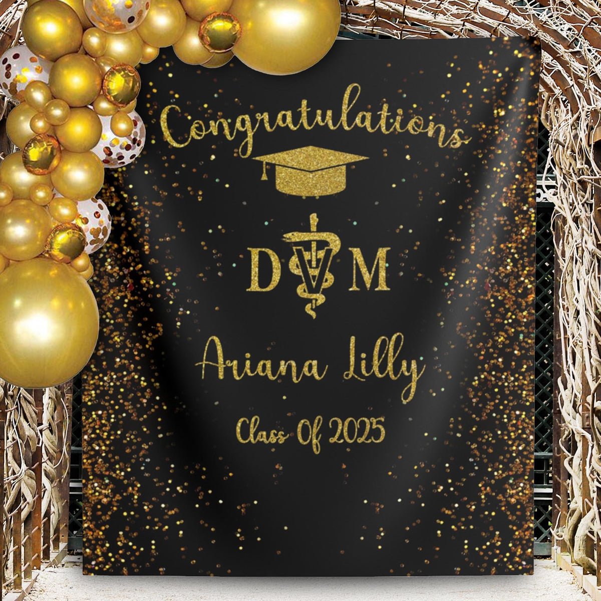 Vet School Graduation Decor Veterinary Grad Party Backdrop