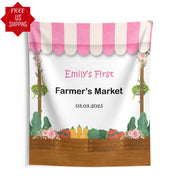 First Birthday Photobooth Farm Theme Sign High Chair Banner