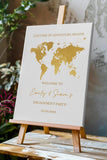 Adventure Wedding Welcome Sign Lifetime of Adventure Wedding Foamboard