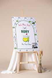 Golf Masters Party, Let's Par-Tee Poster Paper, Hole In One