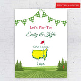 Mastered Love Personalized Poster Paper Engagement Wedding Shower Decor