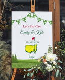 Printed Golf Theme Wedding Sign Masters Bridal Shower Foamboard