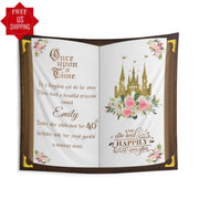 Once Upon a Time,  Princess Castle Banner, Storybook Girl Ladies Party