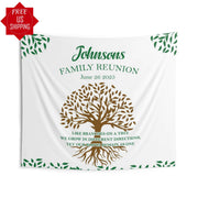 Custom Family Reunion Backdrop, Family Tree Decor, Our Roots Remain As One Backdrop, Family Get Together, Siblings Cousins Gathering